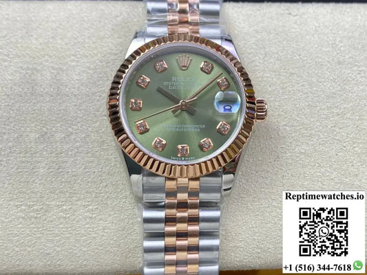 Rolex Datejust 31MM EW Factory Green Dial - Watches