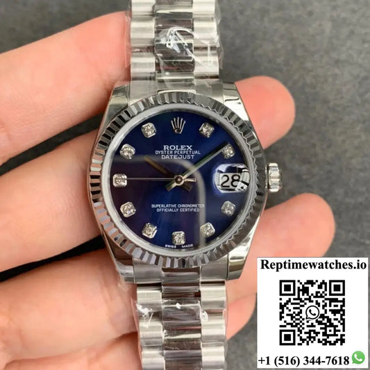 Rolex Datejust 31MM GS Factory Blue Dial - Watches