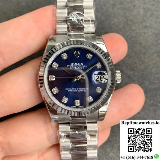 Rolex Datejust 31Mm Gs Factory Blue Dial-Rep Time Watches