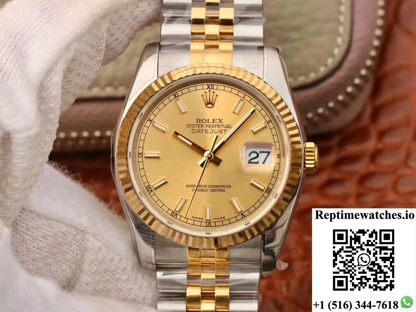 Rolex Datejust 36Mm 116233 Ar Factory V2 Champagne Dial-Rep Time Watches