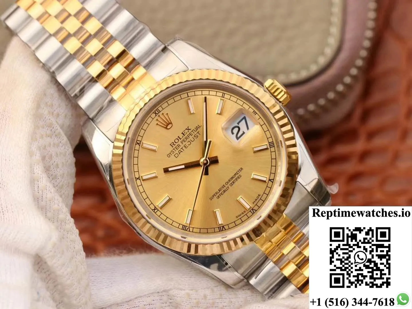 Rolex Datejust 36Mm 116233 Ar Factory V2 Champagne Dial-Rep Time Watches