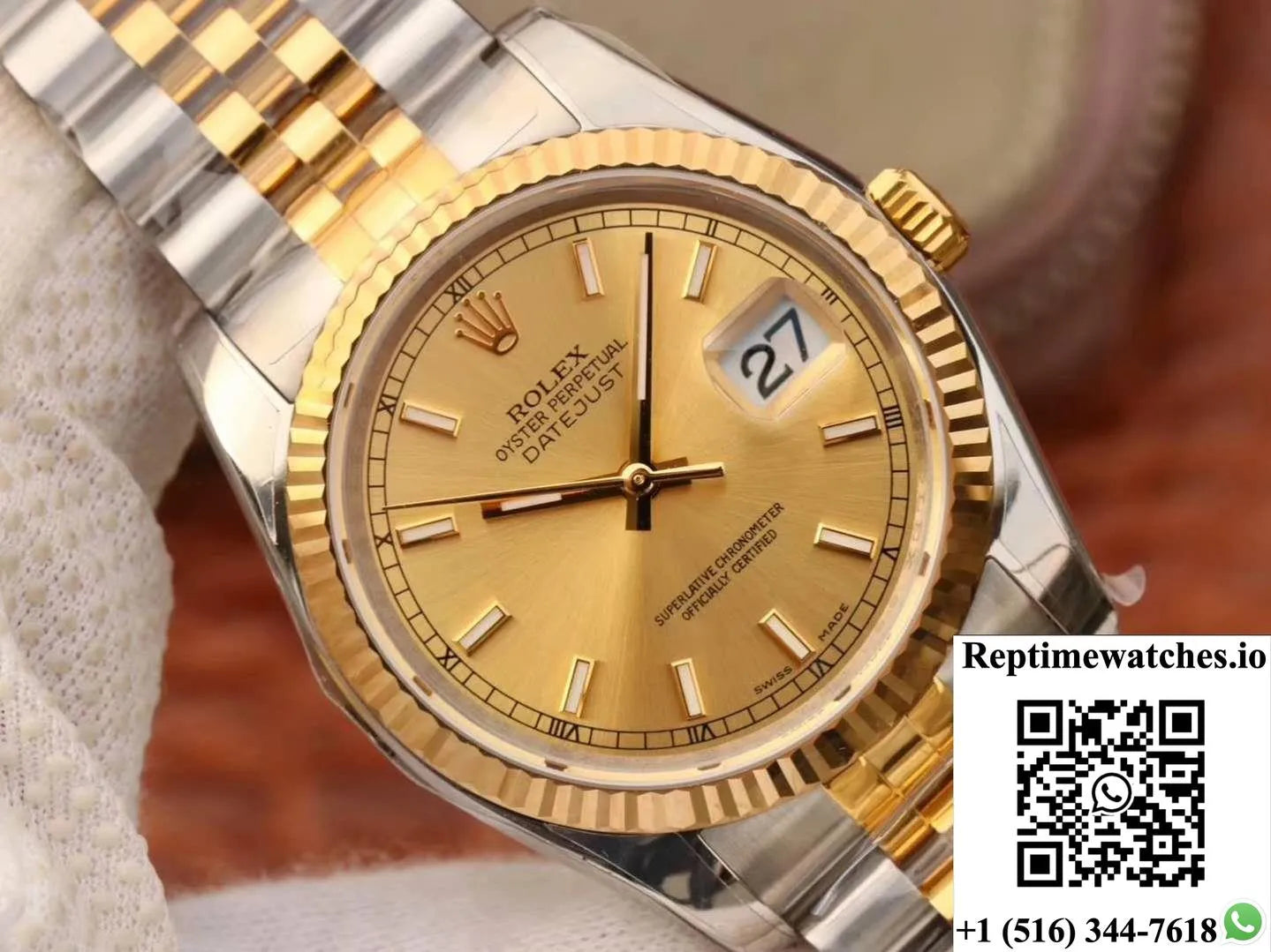 Rolex Datejust 36Mm 116233 Ar Factory V2 Champagne Dial-Rep Time Watches