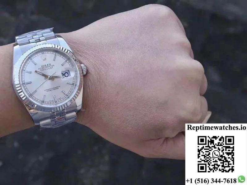 Rolex Datejust 36Mm 116234 V2 Ar Factory Silver Dial-Rep Time Watches
