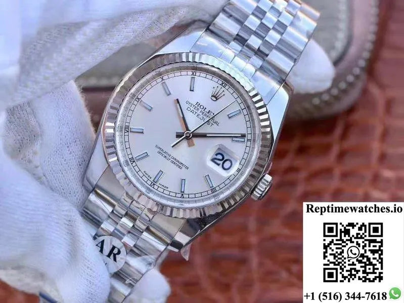 Rolex Datejust 36Mm 116234 V2 Ar Factory Silver Dial-Rep Time Watches