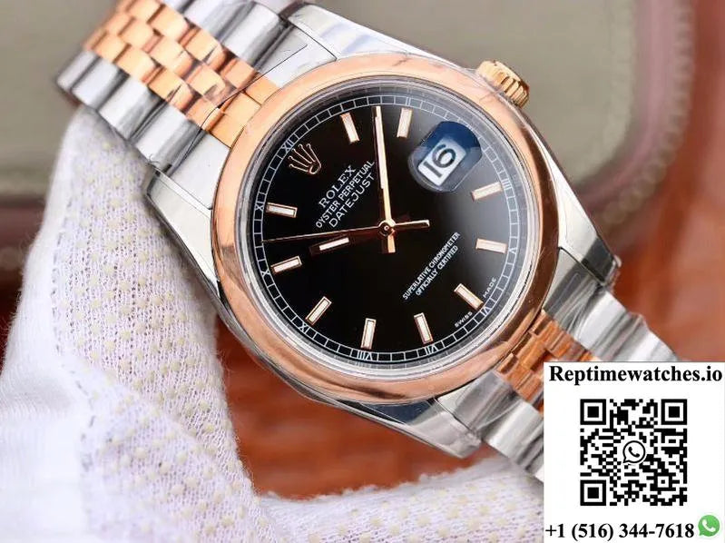 Rolex Datejust 36Mm 126201 Ar Factory Black Dial-Rep Time Watches