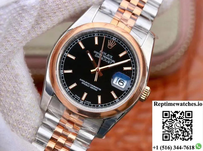 Rolex Datejust 36Mm 126201 Ar Factory Black Dial-Rep Time Watches