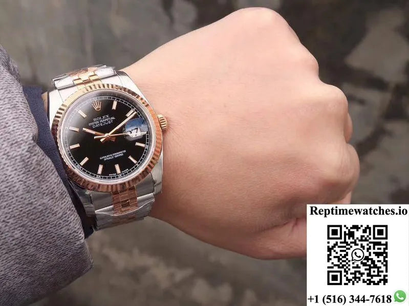 Rolex Datejust 36Mm 126231 Ar Factory Black Dial-Rep Time Watches
