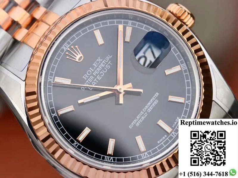 Rolex Datejust 36Mm 126231 Ar Factory Black Dial-Rep Time Watches