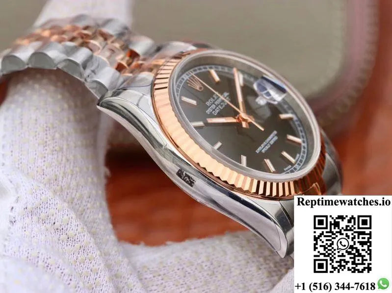 Rolex Datejust 36Mm 126231 Ar Factory Black Dial-Rep Time Watches