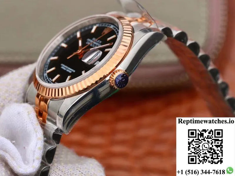 Rolex Datejust 36Mm 126231 Ar Factory Black Dial-Rep Time Watches