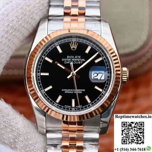 Rolex Datejust 36Mm 126231 Ar Factory Black Dial-Rep Time Watches