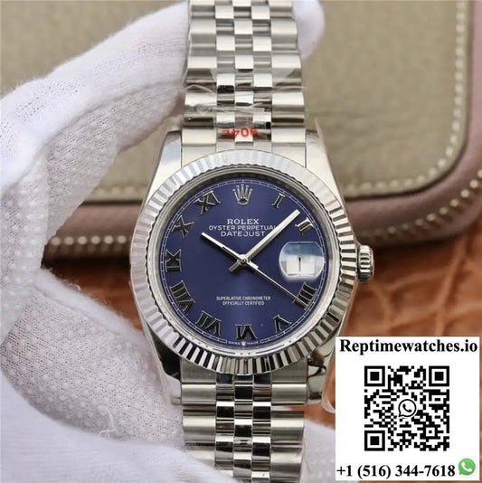 Rolex Datejust 36MM GM Factory Blue Dial - Watches