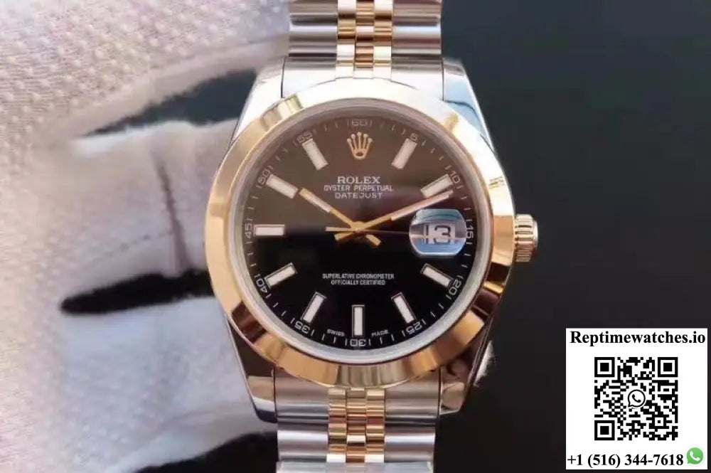 Rolex Datejust 41 126303 Gold Wrapped Black Dial - Watches