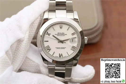 Rolex Datejust 41MM EW Factory White Dial - Watches