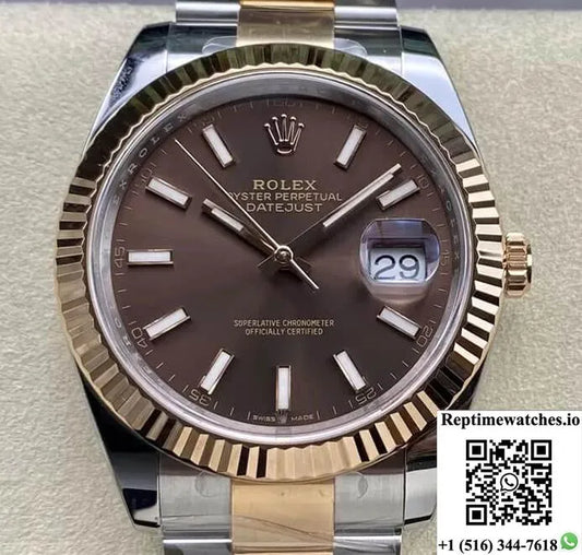 Rolex Datejust 41Mm M126331-0001 Clean Factory Chocolate Dial-Rep Time Watches