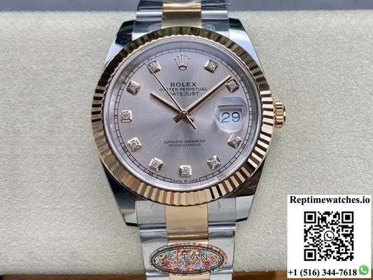 Rolex Datejust 41MM M126331-0007 Clean Factory Rose Gold - Watches
