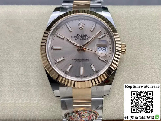 Rolex Datejust 41MM M126331-0009 Clean Factory Rose Gold - Watches