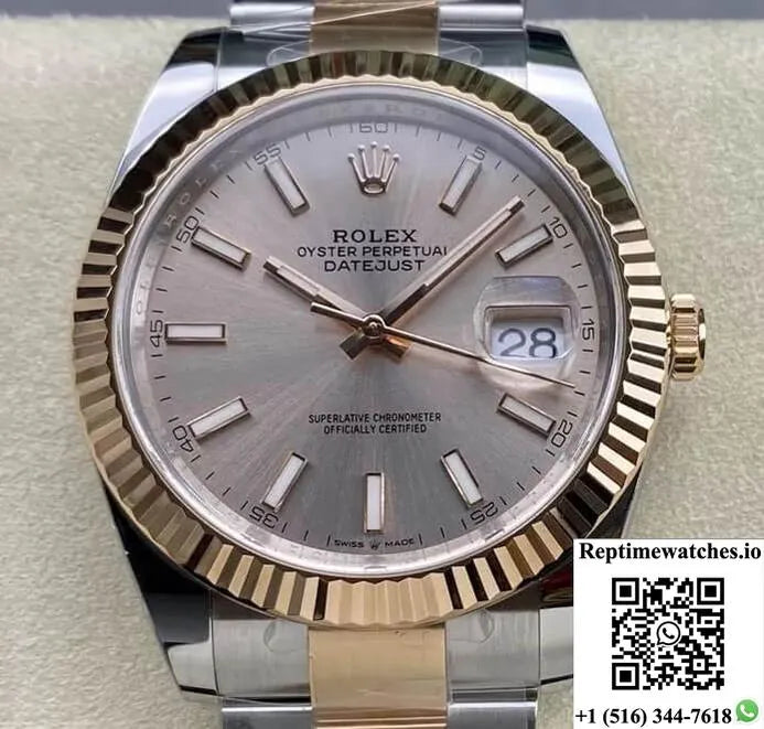 Rolex Datejust 41Mm M126331-0009 Clean Factory Rose Gold-Rep Time Watches