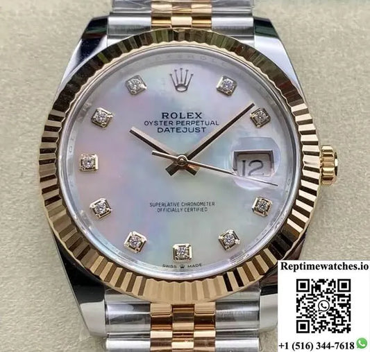 Rolex Datejust 41Mm M126331-0014 Clean Factory Mother-Of-Pearl Dial-Rep Time Watches