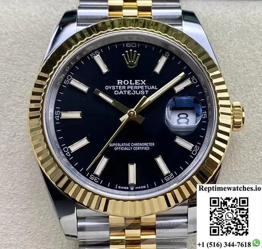 Rolex Datejust 41Mm M126333-0014 Clean Factory Black Dial-Rep Time Watches