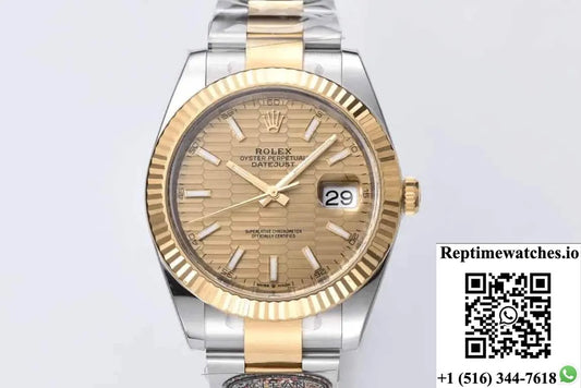 Rolex Datejust 41Mm M126333-0021 Clean Factory Yellow Gold-Rep Time Watches