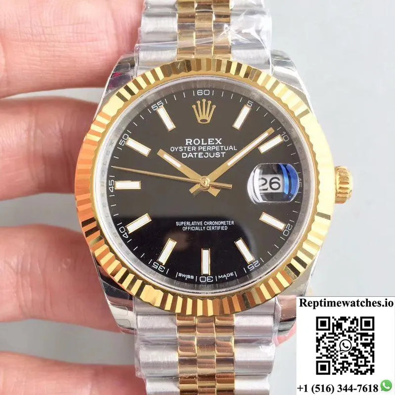 Rolex Datejust Ii 116333 41Mm Ew Factory Black Dial-Rep Time Watches