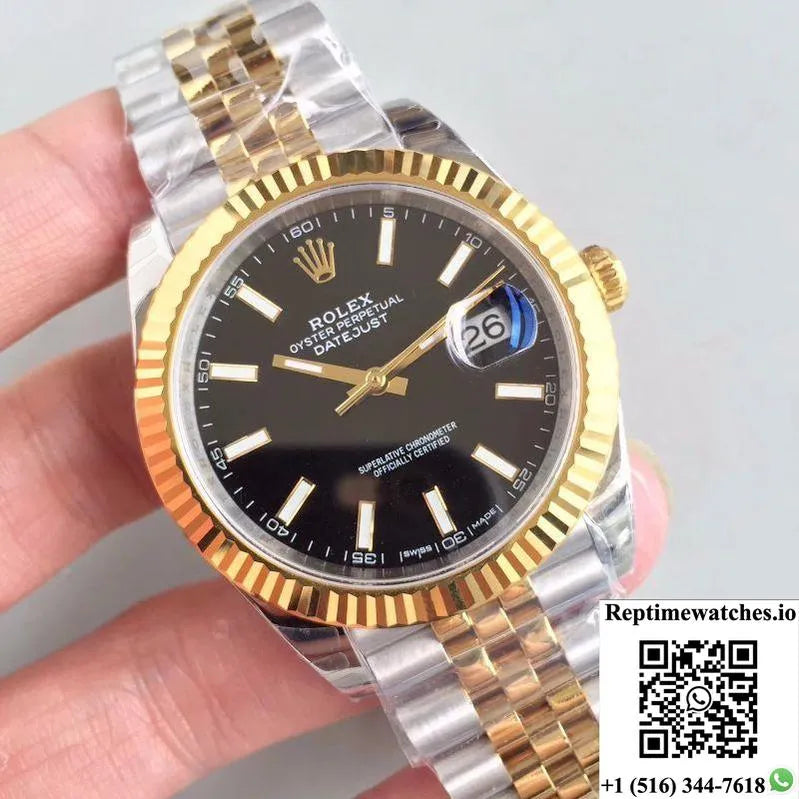 Rolex Datejust Ii 116333 41Mm Ew Factory Black Dial-Rep Time Watches