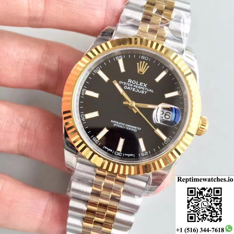 Rolex Datejust Ii 116333 41Mm Ew Factory Black Dial-Rep Time Watches