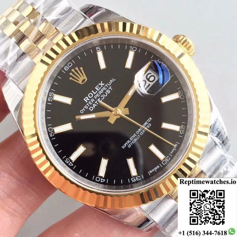 Rolex Datejust Ii 116333 41Mm Ew Factory Black Dial-Rep Time Watches