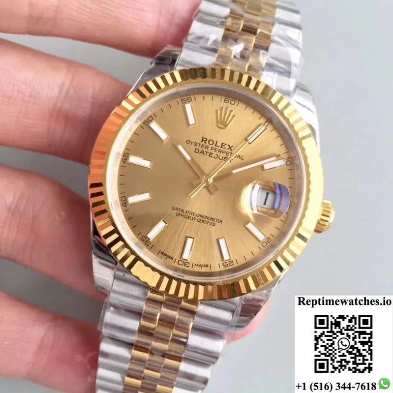 Rolex Datejust Ii 116333 41Mm Ew Factory Yellow Gold Dial-Rep Time Watches