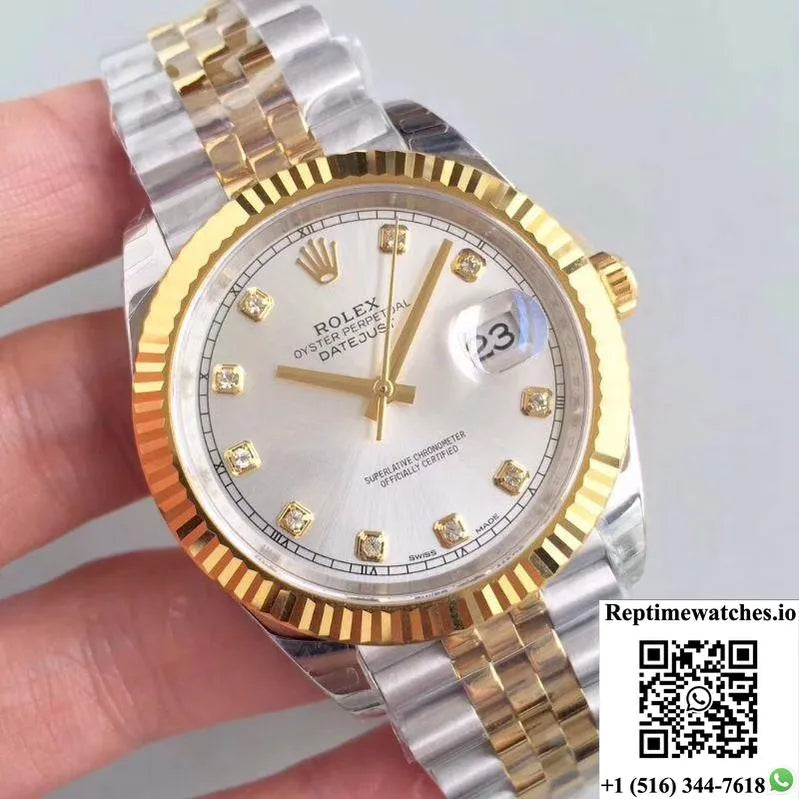 Rolex Datejust Ii 116333 41Mm Rhodium Dial Ew Factory-Rep Time Watches