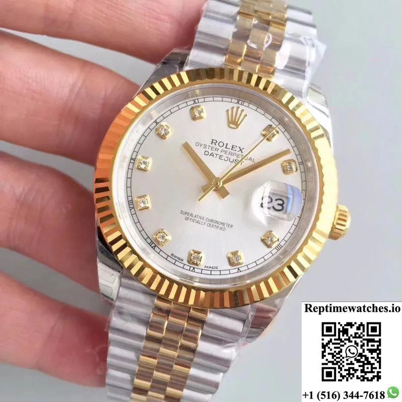 Rolex Datejust Ii 116333 41Mm Rhodium Dial Ew Factory-Rep Time Watches