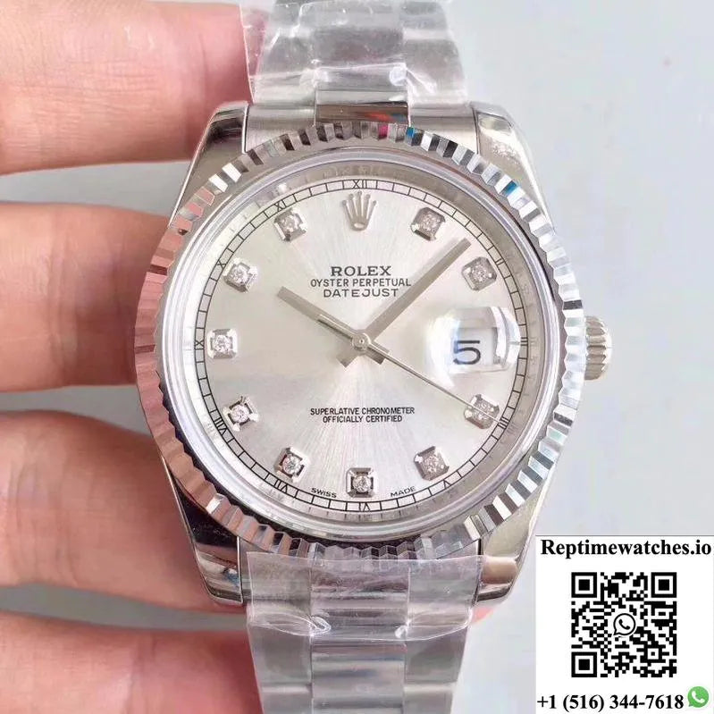 Rolex Datejust Ii 116334-0009 41Mm Ew Factory Silver Dial-Rep Time Watches