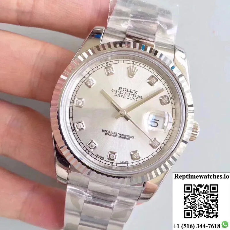 Rolex Datejust Ii 116334-0009 41Mm Ew Factory Silver Dial-Rep Time Watches