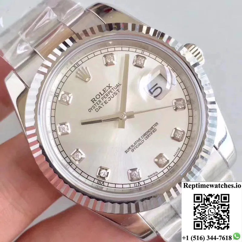 Rolex Datejust Ii 116334-0009 41Mm Ew Factory Silver Dial-Rep Time Watches