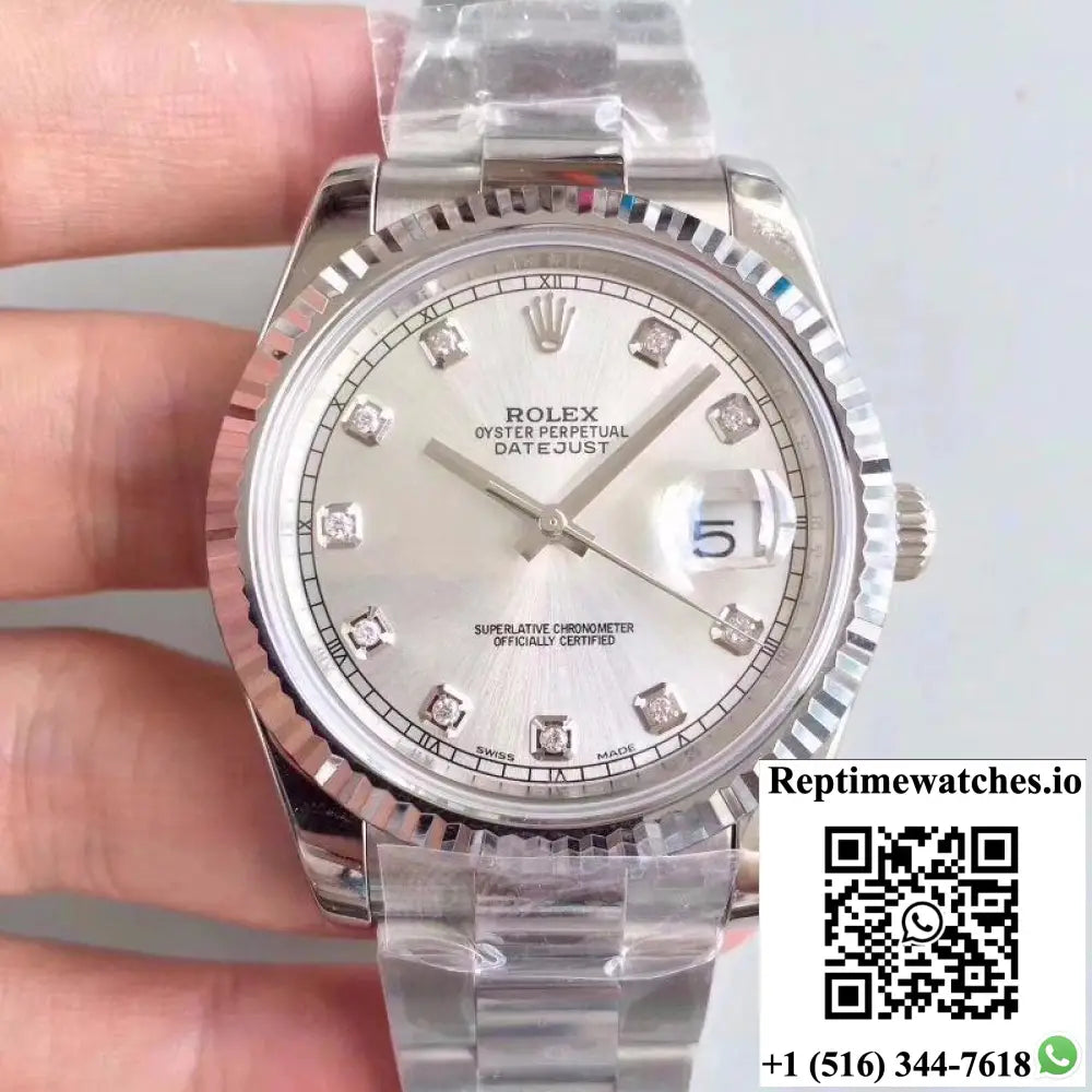 Rolex Datejust II 116334-0009 41MM EW Factory Silver Dial - Watches