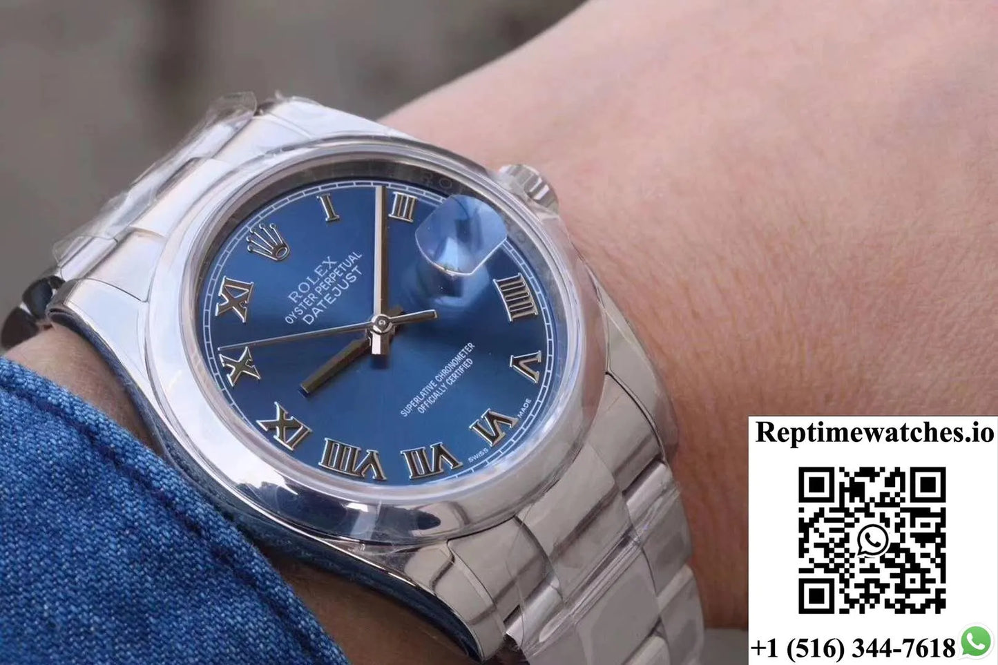 Rolex Datejust Ii 116334 36Mm Ar Factory Blue Dial-Rep Time Watches