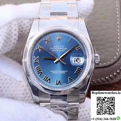 Rolex Datejust Ii 116334 36Mm Ar Factory Blue Dial-Rep Time Watches
