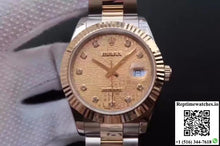 Rolex Datejust II 126333 41MM Diamond-studded Rose Gold Texture Dial - Watches