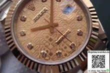 Rolex Datejust II 126333 41MM Diamond-studded Rose Gold Texture Dial - Watches