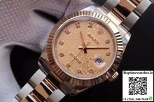 Rolex Datejust II 126333 41MM Diamond-studded Rose Gold Texture Dial - Watches