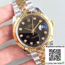 Rolex Datejust II M126333-0013 EW Factory Diamond-encrusted Black Dial - Watches