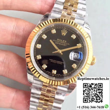 Rolex Datejust II M126333-0013 EW Factory Diamond-encrusted Black Dial - Watches