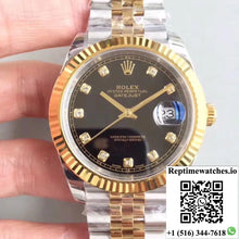 Rolex Datejust II M126333-0013 EW Factory Diamond-encrusted Black Dial - Watches