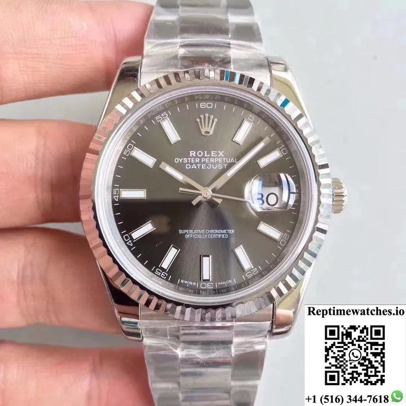 Rolex Datejust Ii M126334-0014 Ew Factory Grey Dial-Rep Time Watches