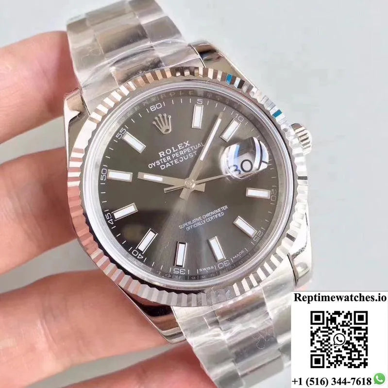 Rolex Datejust Ii M126334-0014 Ew Factory Grey Dial-Rep Time Watches