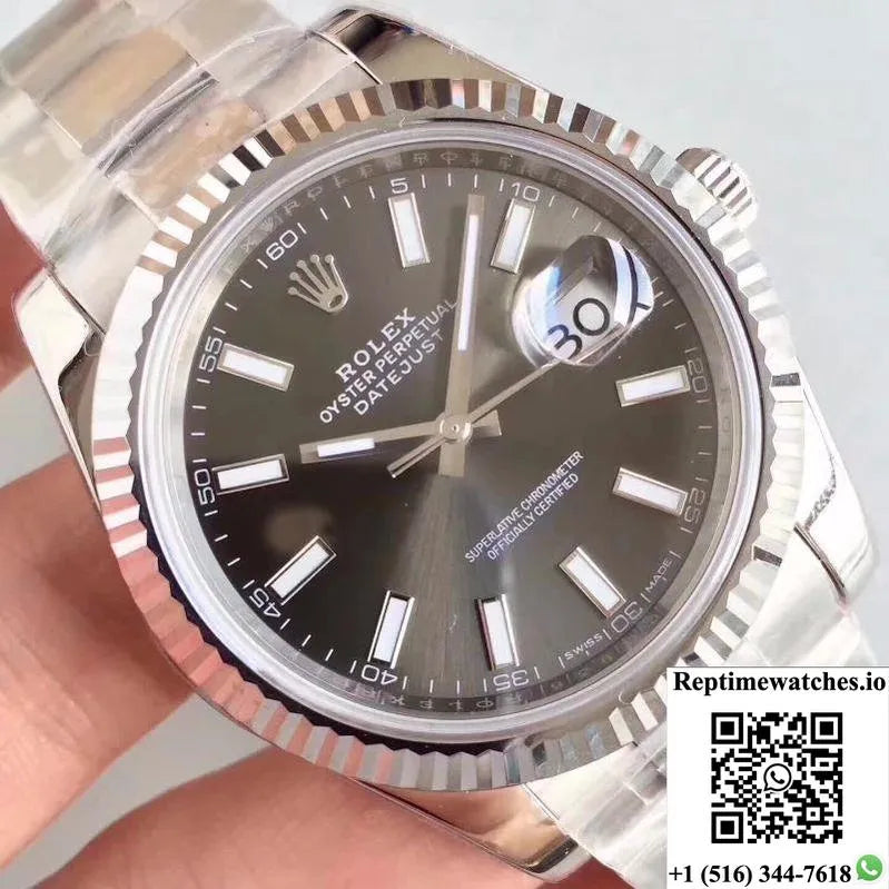 Rolex Datejust Ii M126334-0014 Ew Factory Grey Dial-Rep Time Watches
