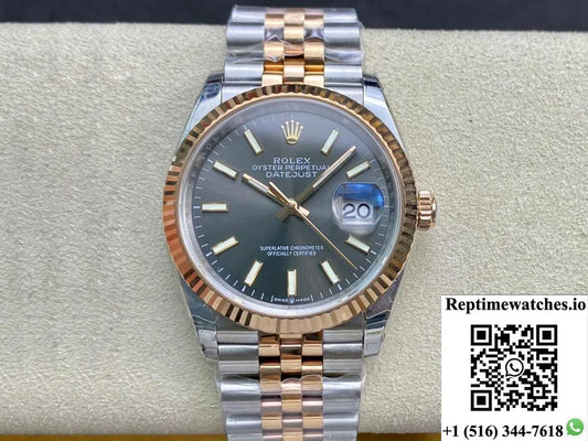Rolex Datejust M126231-0013 Ew Factory Rose Gold-Rep Time Watches