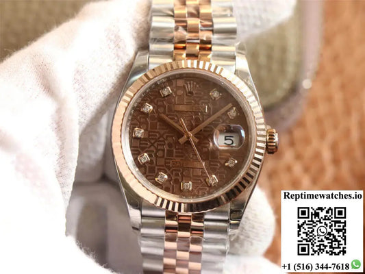 Rolex Datejust M126231-0025 EW Factory Diamond Chocolate Color Dial AF Factory