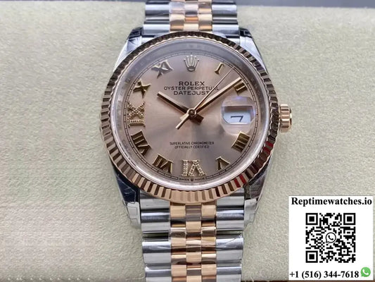 Rolex Datejust M126231-0027 36MM VS Factory Rose Gold - Watches